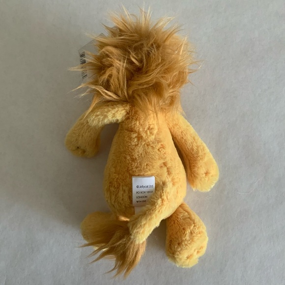 🎉LAST ONE🎉 Jellycat 8 in Small Bashful Lion Plush Toy - NWT - Picture 5 of 6